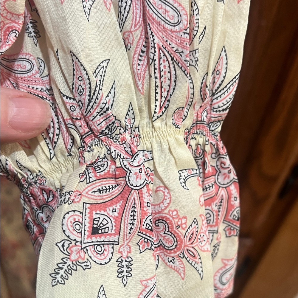 Fate Pink and Cream Paisley Dress LS size medium - Picture 8 of 8